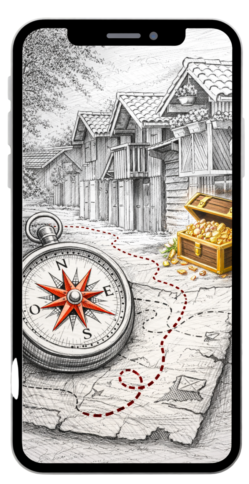 Application mobile pour la chasse au trésor de Biganos, qui aura lieu du 4 au 18 avril 2026.