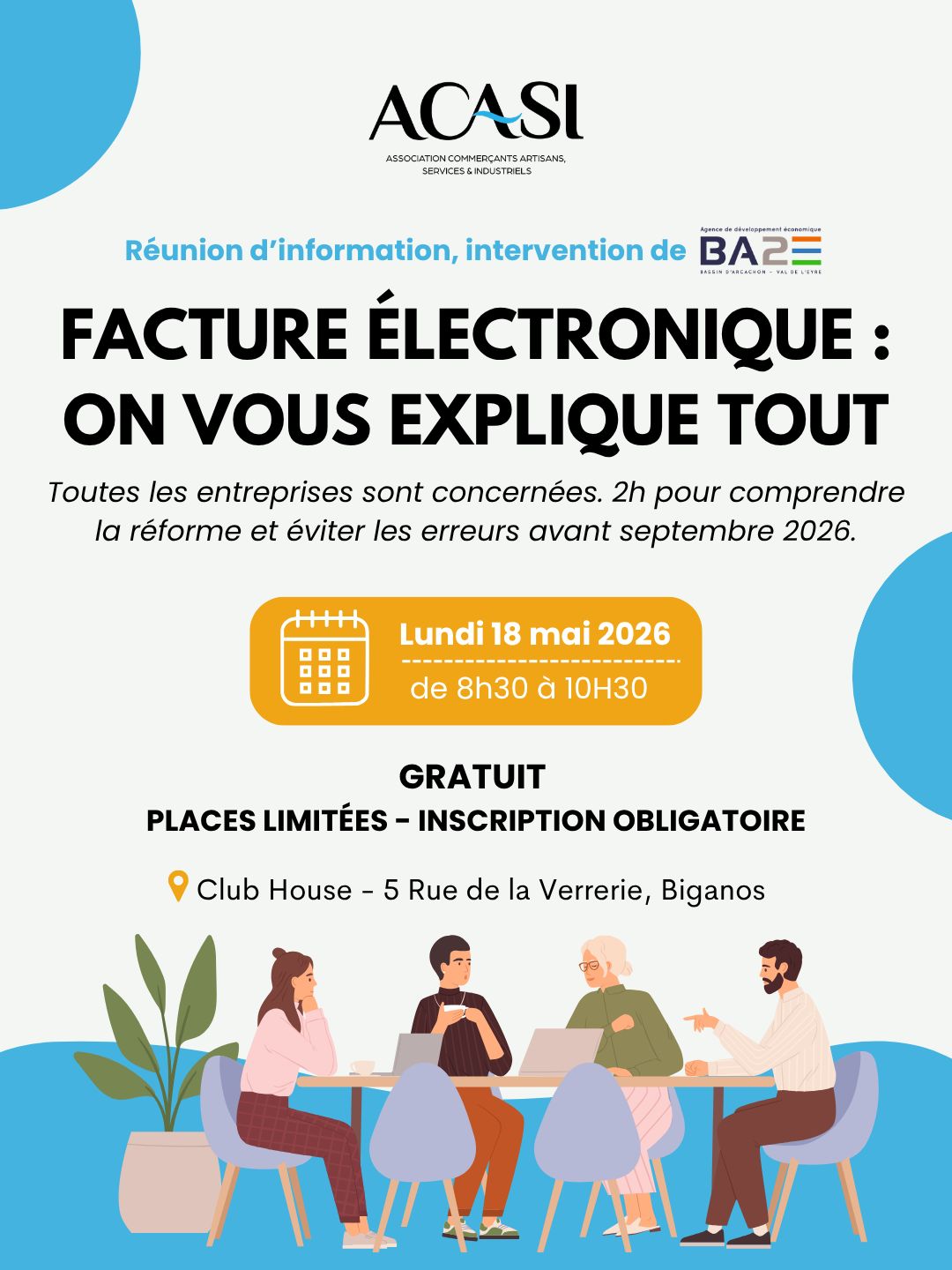 Réunion d'information "La Facturation électronique - Réforme 2026"